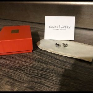 James Avery rare and retired butterfly earrings